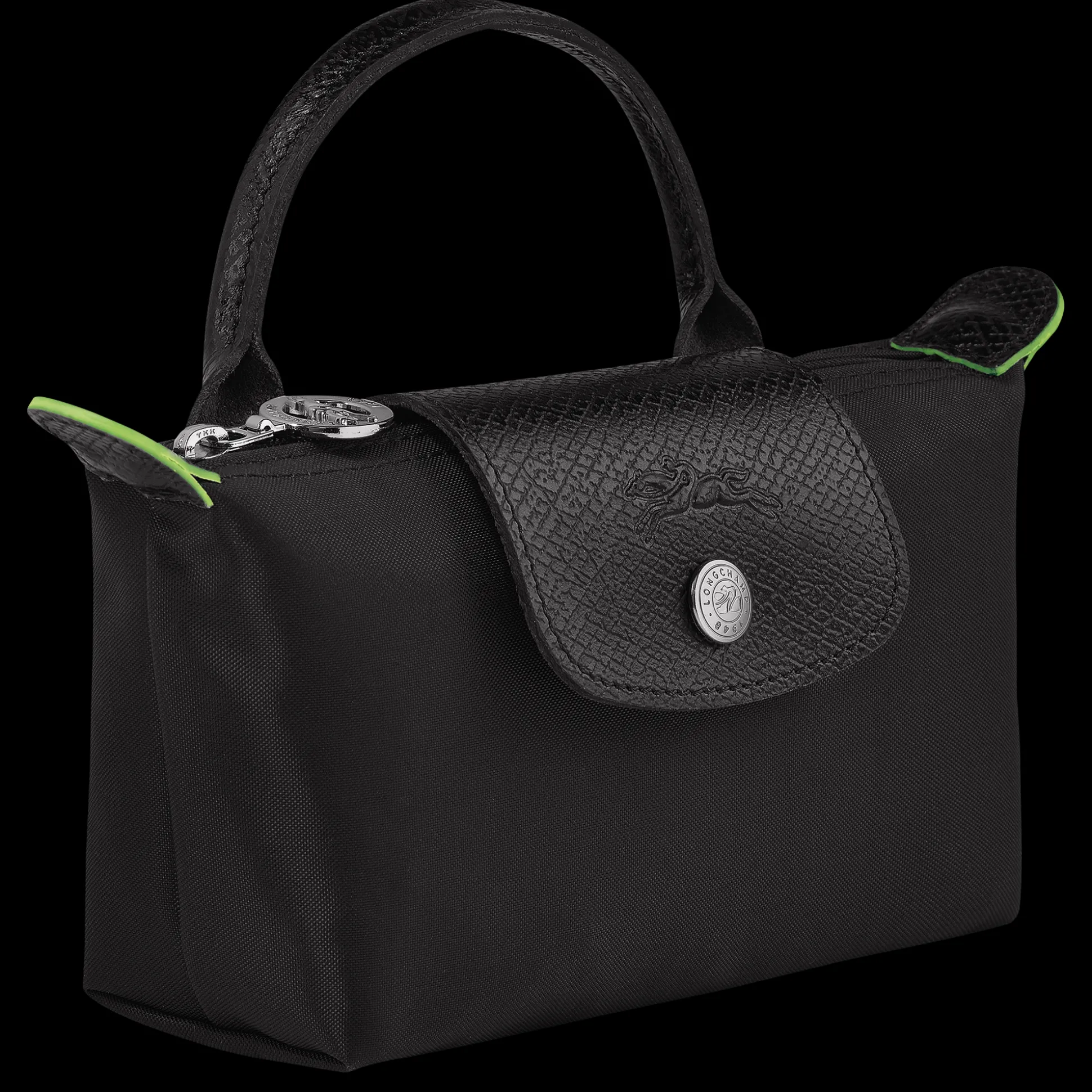 Le Pliage Green Pouch With Handle
