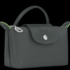 Le Pliage Green Pouch With Handle