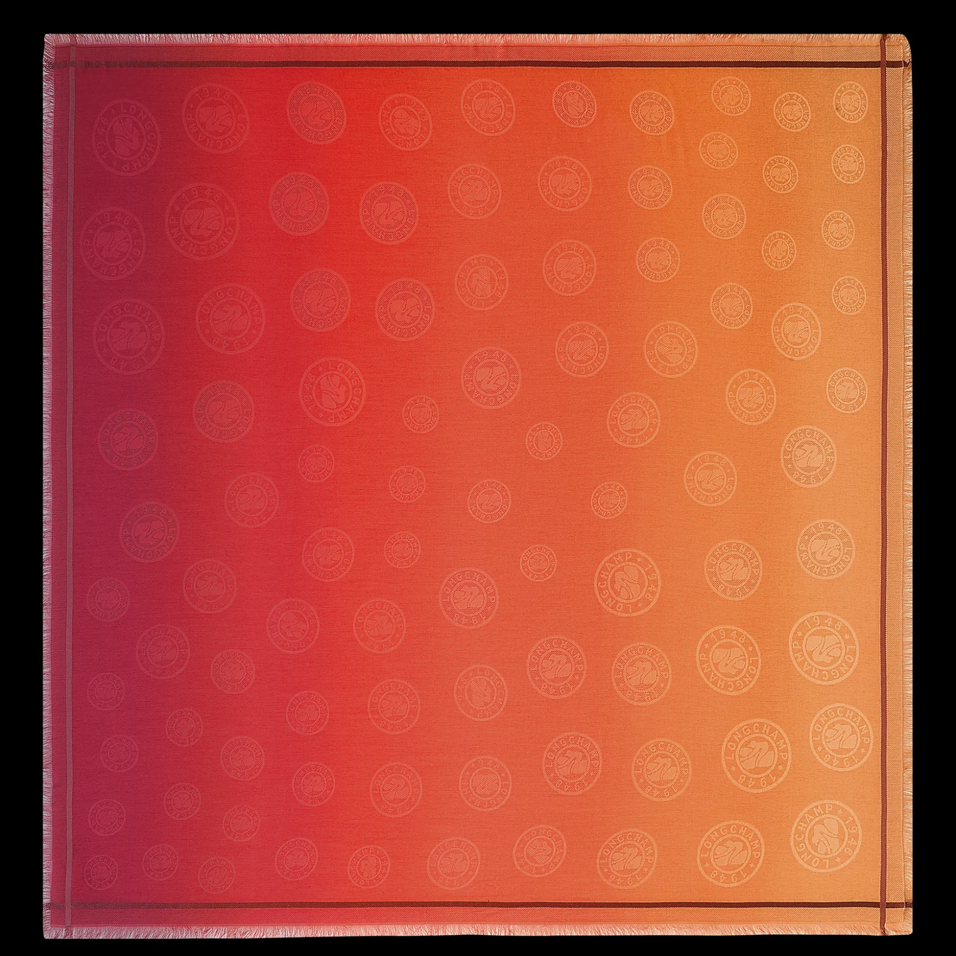 The Gradient-Effect Jacquard Medal Stole